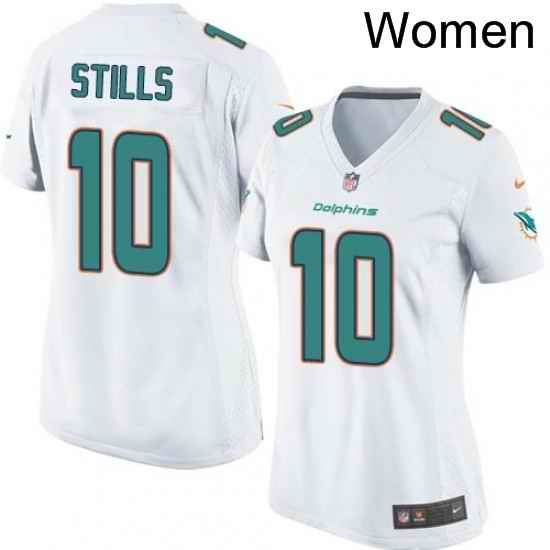 Womens Nike Miami Dolphins 10 Kenny Stills Game White NFL Jersey